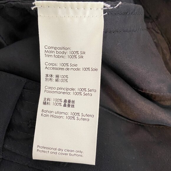 NWT 3.1 Phillip Lim Silk Pleated Tapered pant with Waist Tab Extension size 8 - Picture 8 of 9